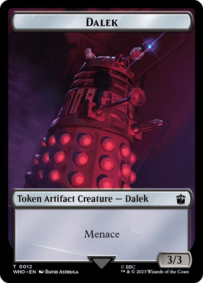 Dalek // Mark of the Rani Double-Sided Token