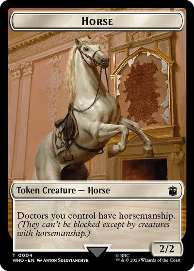 Horse // Clue (0022) Double-Sided Token