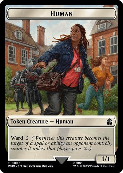 Human (0006) // Alien Salamander Double-Sided Token