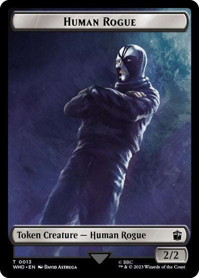 Human Rogue // Beast Double-Sided Token