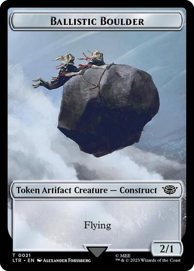 Ballistic Boulder // Food (0024) Double-Sided Token (Surge Foil)