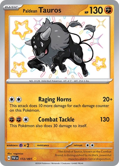 Paldean Tauros - 172/091