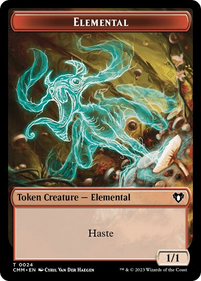 Elemental (0024) // Phyrexian Germ Double-Sided Token