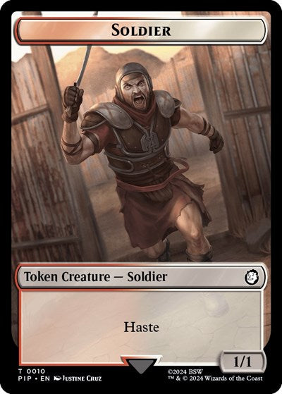 Soldier (0010) // Food (0012) Double-Sided Token