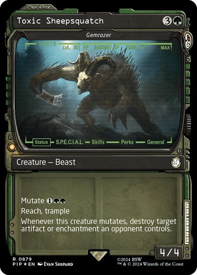 Toxic Sheepsquatch - Gemrazer (Showcase) (Surge Foil)