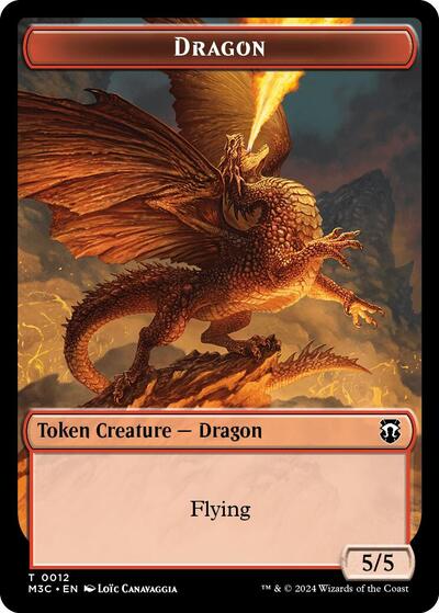 Dragon // Treasure Double-Sided Token