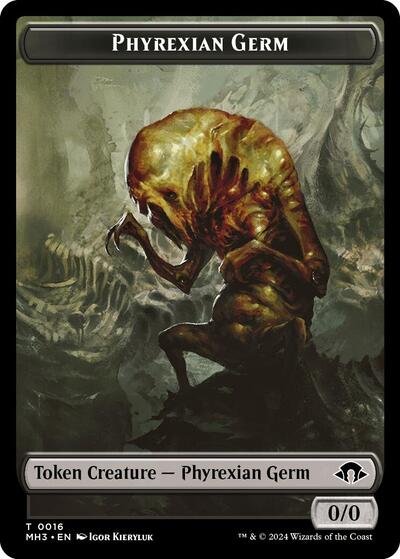 Phyrexian Germ // Phyrexian Wurm (0017) Double-Sided Token
