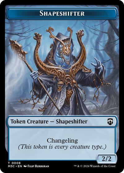 Shapeshifter (0008) (Ripple Foil) // Dragon Double-Sided Token