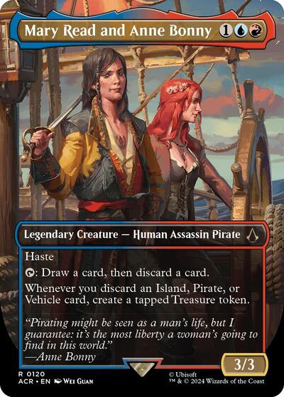 Mary Read and Anne Bonny (Borderless)
