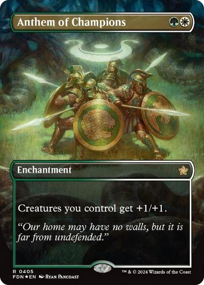 Anthem of Champions (Borderless) (Mana Foil)