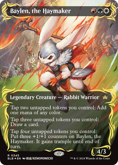 Baylen, the Haymaker (Borderless) (Raised Foil)