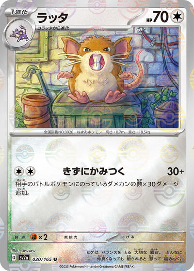 Raticate (Poke Ball Pattern)