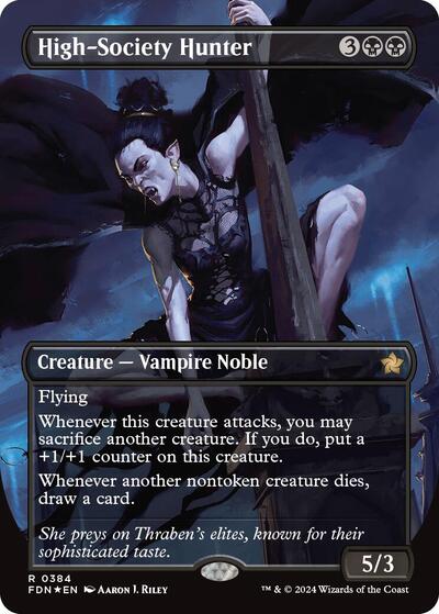 High-Society Hunter (Borderless) (Mana Foil)