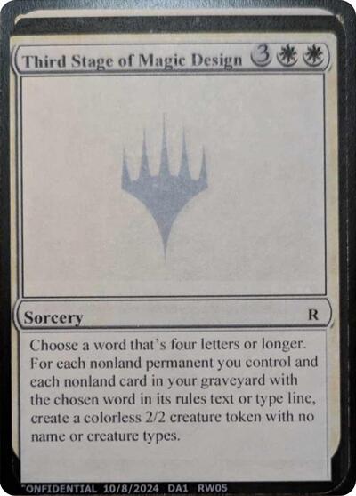 Third Stage of Magic Design
