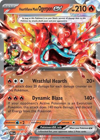 Hearthflame Mask Ogerpon ex - 017/131