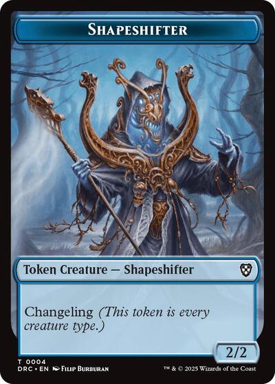 Shapeshifter // Zombie (0003) Double-Sided Token