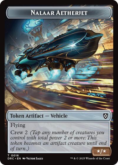 Nalaar Aetherjet // Treasure Double-Sided Token