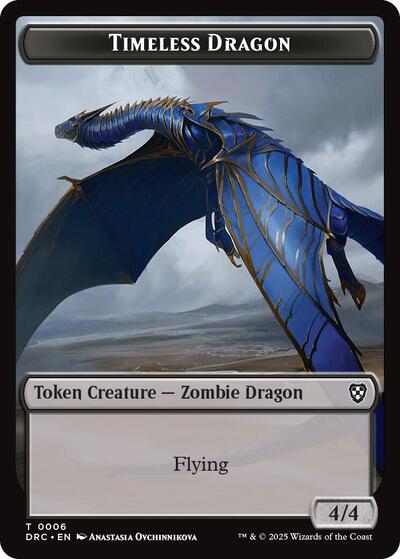 Timeless Dragon // Zombie (0003) Double-Sided Token