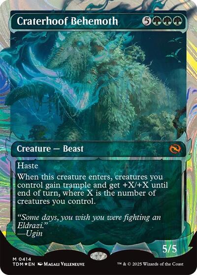 Craterhoof Behemoth (Showcase) (Halo Foil)