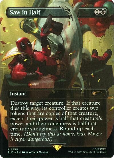Saw in Half (Rainbow Foil)