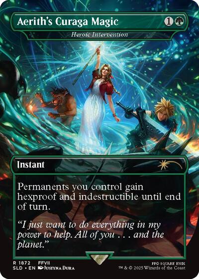 Aerith's Curaga Magic - Heroic Intervention