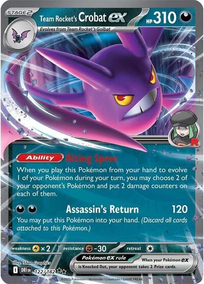 Team Rocket's Crobat ex - 122/182