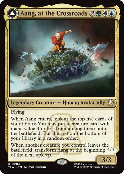 Aang, at the Crossroads