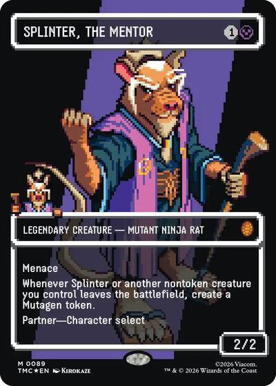 Splinter, the Mentor (0089) (Borderless) (Surge Foil)