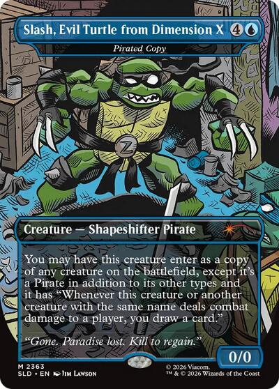 Slash, Evil Turtle from Dimension X - Pirated Copy