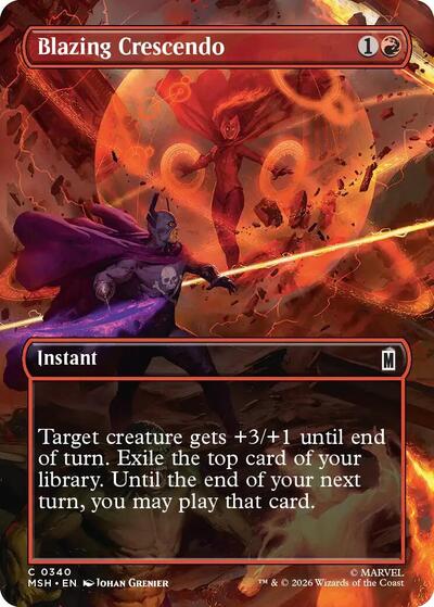 Blazing Crescendo (Borderless)