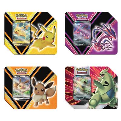 Pokemon V Powers and V Strikers Tin Bundle [Set of 4]