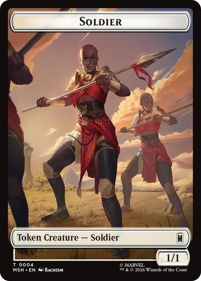 Soldier // Goat Double-Sided Token