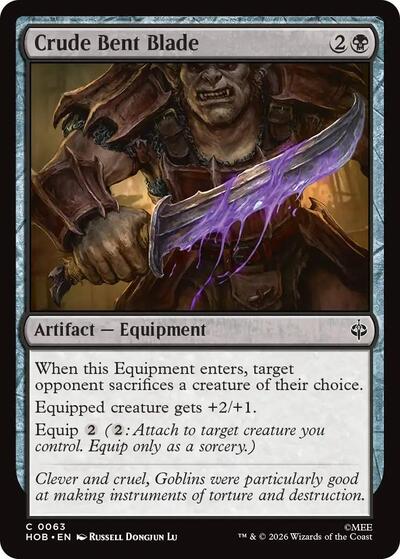 Crude Bent Blade