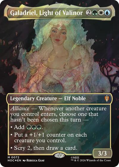 Galadriel, Light of Valinor (Borderless) (Surge Foil)