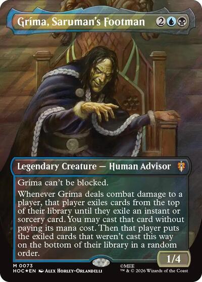 Grima, Saruman's Footman (Borderless) (Surge Foil)