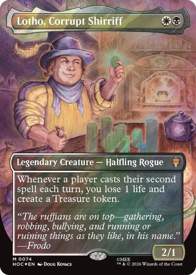 Lotho, Corrupt Shirriff (Borderless) (Surge Foil)