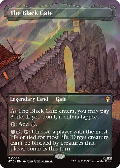 The Black Gate (Borderless) (Surge Foil)