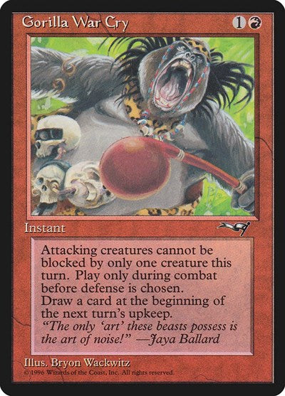 Gorilla War Cry (Red Club)
