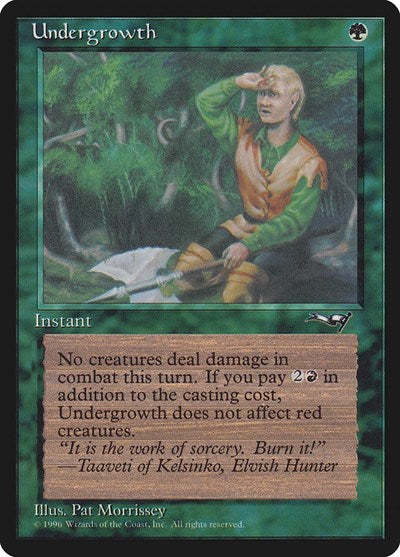 Undergrowth (Holding Axe)