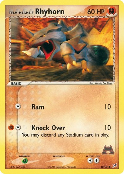 Team Magma's Rhyhorn - 68/95